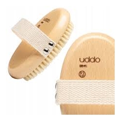 Uddo Szczotka do masażu ciała na sucho mokro ANTYCELLULITOWA ujędrnia skórę